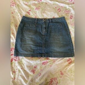UNIONBAY Classic Blue Denim Mini Skirt